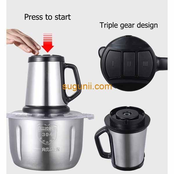 Hachoir à viande électrique 5L – Image 2