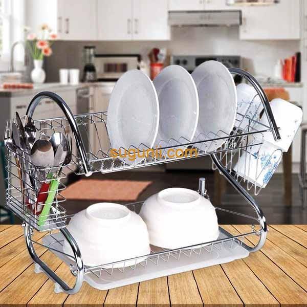 Égouttoir à vaisselle à 2 couches – Image 2