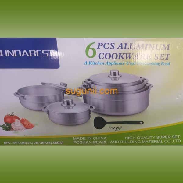 Ensemble 6 pièces marmites en aluminium – Image 6
