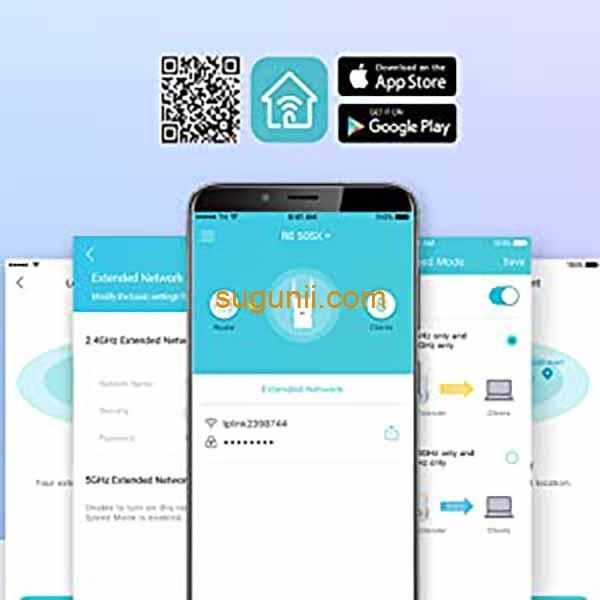 Amplificateur de portée Wi-Fi 6 double bande TP-Link RE505X AX1500 – Image 4