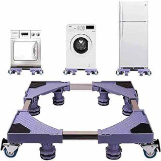 Support réfrigérateur roulant avec 8 pieds stables