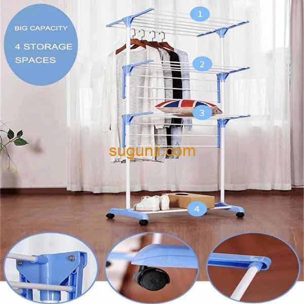 Étendoir à linge pliable multifonctionnel – Image 2