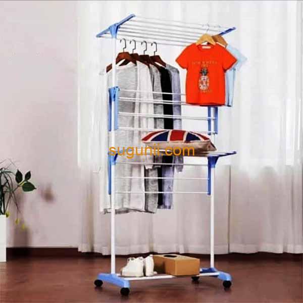 Étendoir à linge pliable multifonctionnel