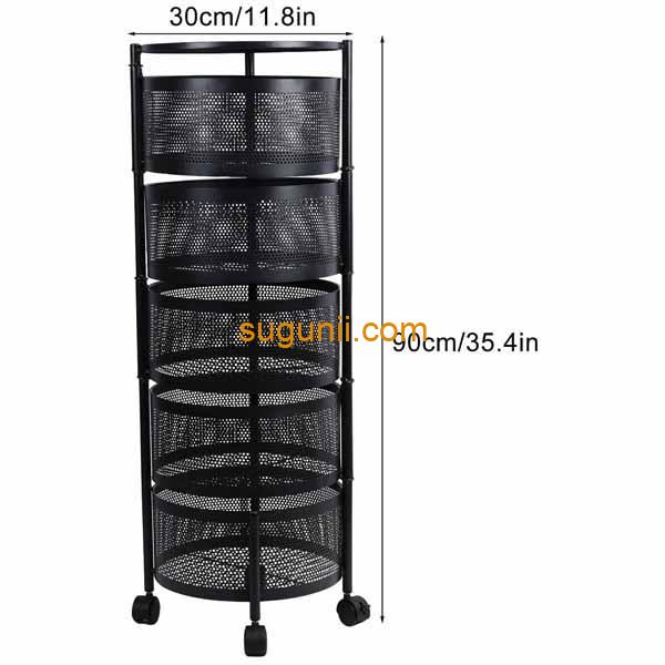 Panier rotatif de rangement de cuisine 3