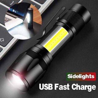 Lampe torche rechargeable avec option Zoom