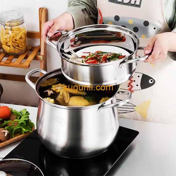 Couscoussier 3-en-1 Inox – Cuit-Vapeur – Image 2