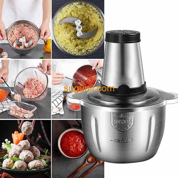 Hachoir à Viande Électrique 2L – Acier Inoxydable – Image 2