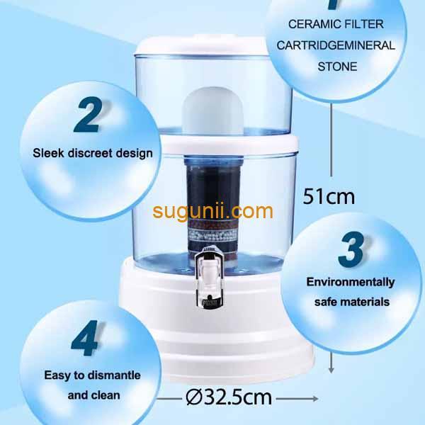 Fontaine avec filtre à eau manuelle 16L 3