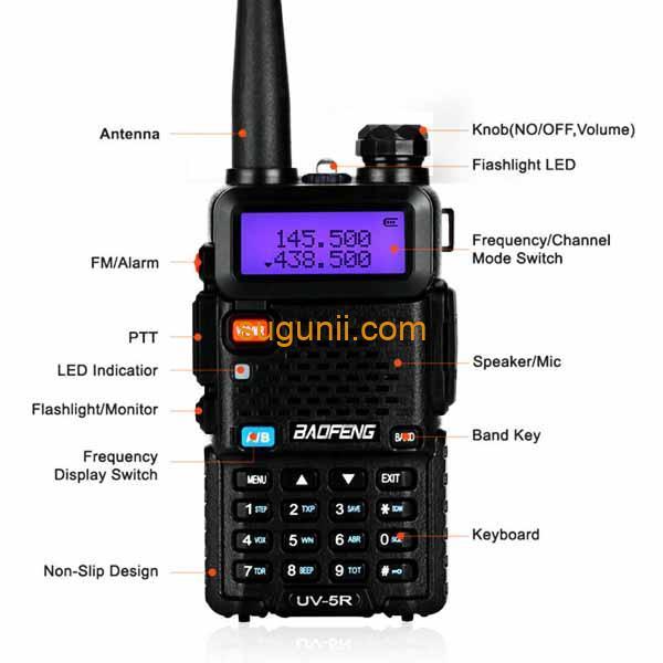 Talkie-Walkie Bidirectionnel Baofeng UV-5R 8
