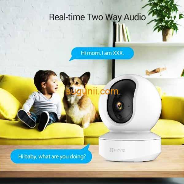 Caméra panoramique et inclinable Wi-Fi intelligente TY2 c
