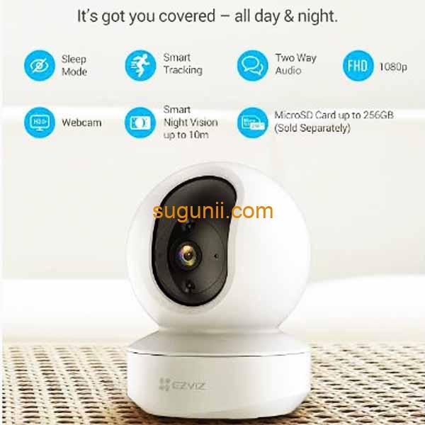 Caméra panoramique et inclinable Wi-Fi intelligente TY2 f
