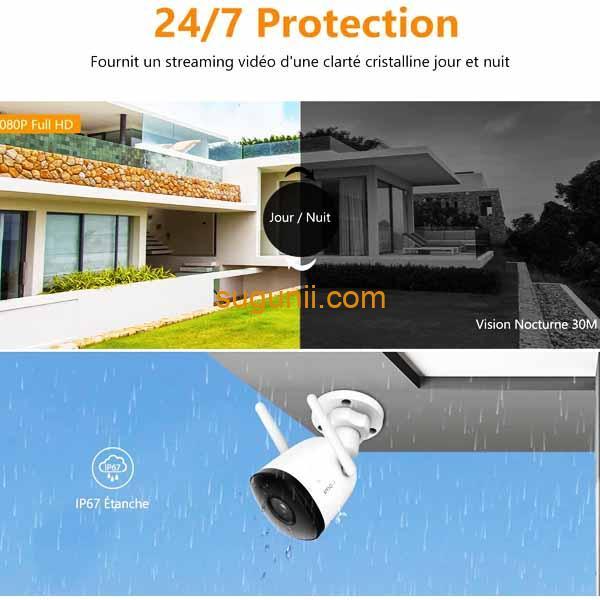 Caméra de surveillance IP Wi-Fi Imou Bullet 2C 3
