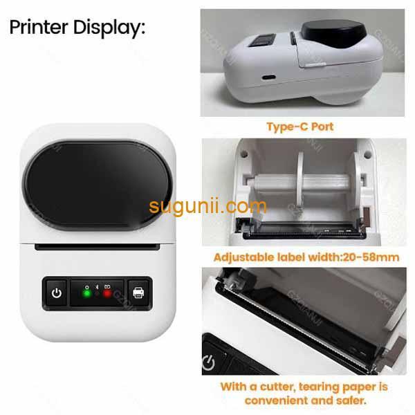 Mini-imprimante d’étiquettes PT-260 b