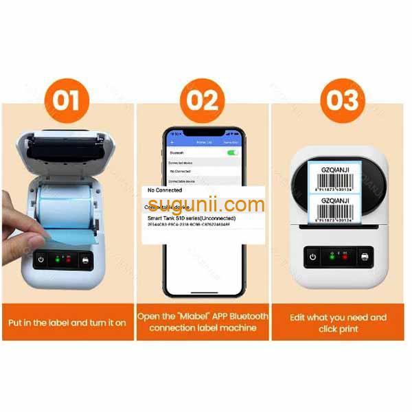 Mini-imprimante d’étiquettes PT-260