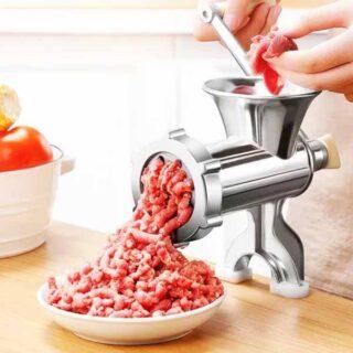 Hachoir à viande manuel en aluminium JHP-10 et 12