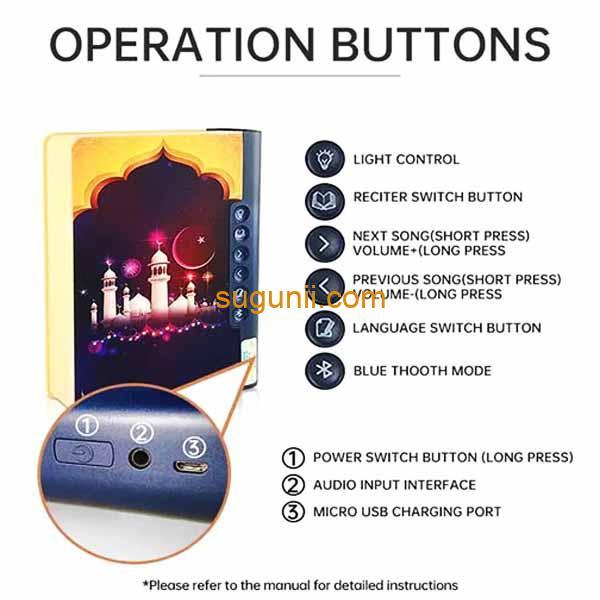 Lampe livre Haut-parleur coran SQ511 - b