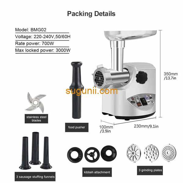 Hachoir à viande, à légumes 3500W Smart Tajer SC-755 e
