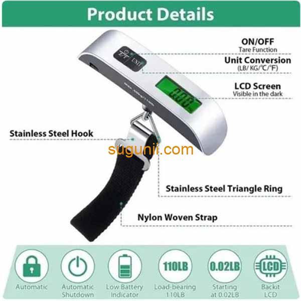 Balance à bagages numérique Portable 3