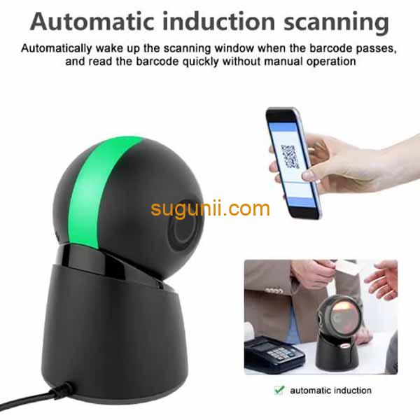 Lecteur de codes-barres omnidirectionnel 2D L600 4