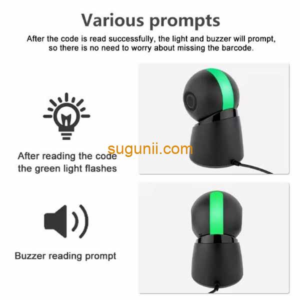 Lecteur de codes-barres omnidirectionnel 2D L600 6