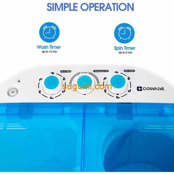 Machine à laver et sèche-linge semi-automatique 3