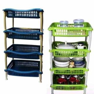Range-vaisselle 4 niveaux en plastique 2