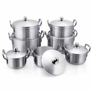 7 pcs marmites de cuisine en aluminium SUNDABEST