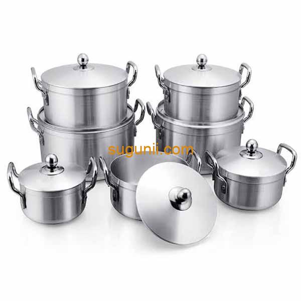 7 pcs marmites de cuisine en aluminium SUNDABEST