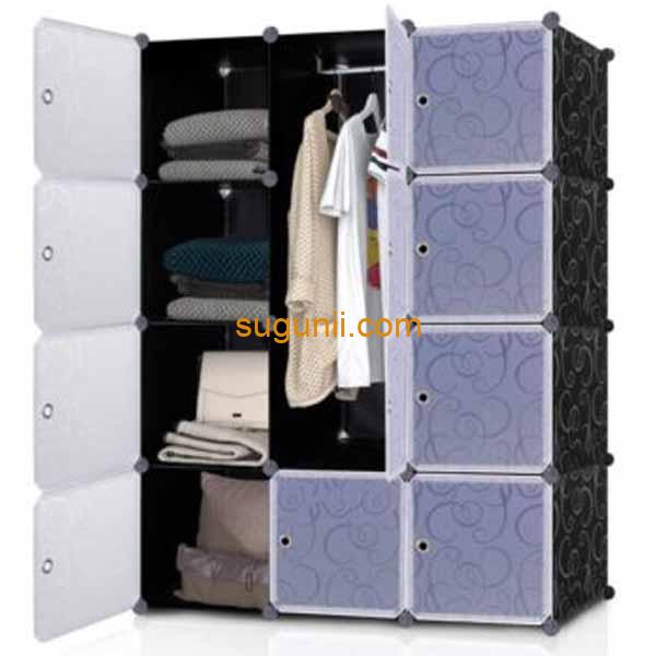 Armoire de rangement modulaire en plastique 2