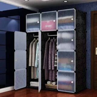 Armoire de rangement modulaire en plastique