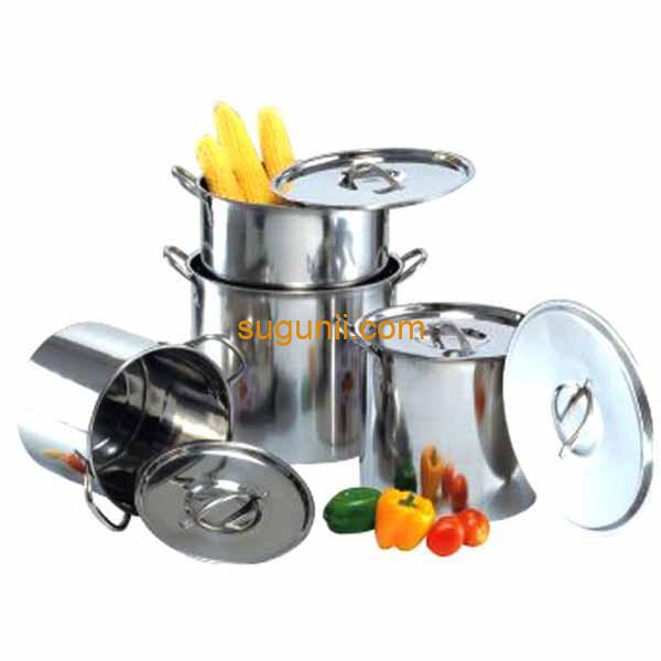 Ensemble de 7 marmites en acier inoxydable 2