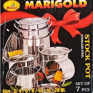 Ensemble de 7 marmites en acier inoxydable