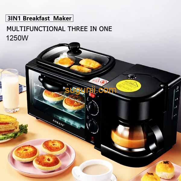 Machine à petit-déjeuner multifonction 3 en 1 Sokany - SK-145 d