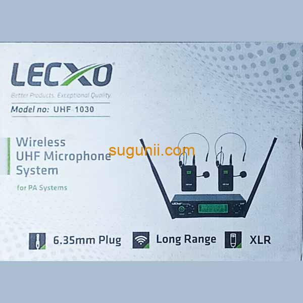Système de microphones sans fil LECXO UHF-1030
