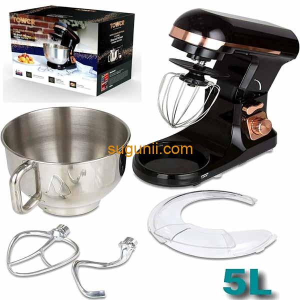 Batteur mélangeur à pâte sur socle 5L Tower 6