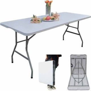 Table pliante en plastique robuste 180 cm x 75 cm