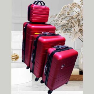 Ensemble 4 valises de voyage à roulettes en ABS