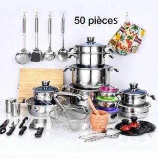 Ensemble 50pcs ustensiles de cuisine