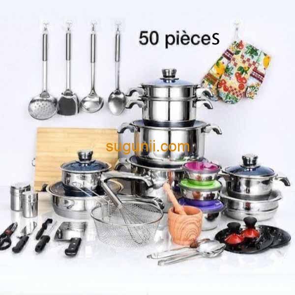 Ensemble 50pcs ustensiles de cuisine