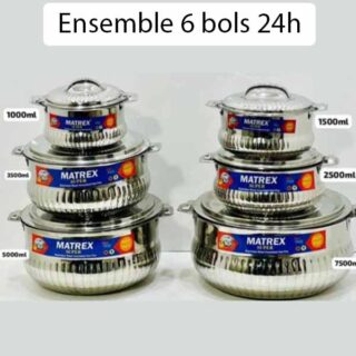 Ensemble 6 bols 24h Matrex Super