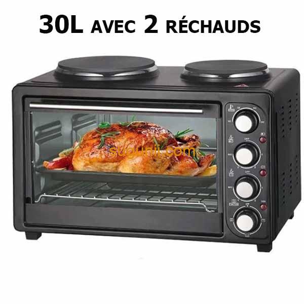 Four électrique RAF 30 litres avec 2 plaques chauffantes