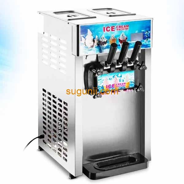 Machine à crème glacée molle 3 saveurs 18L/H 3