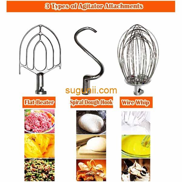 Pétrin mélangeur à pâte commercial 20L 3