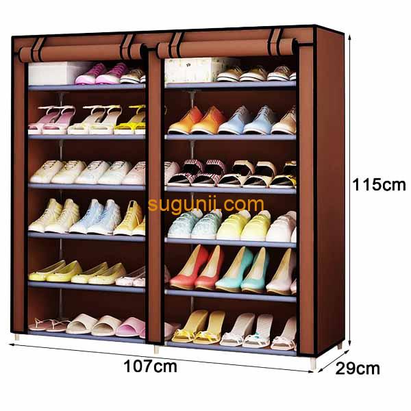 Armoire à chaussures 36 paires avec housse 2