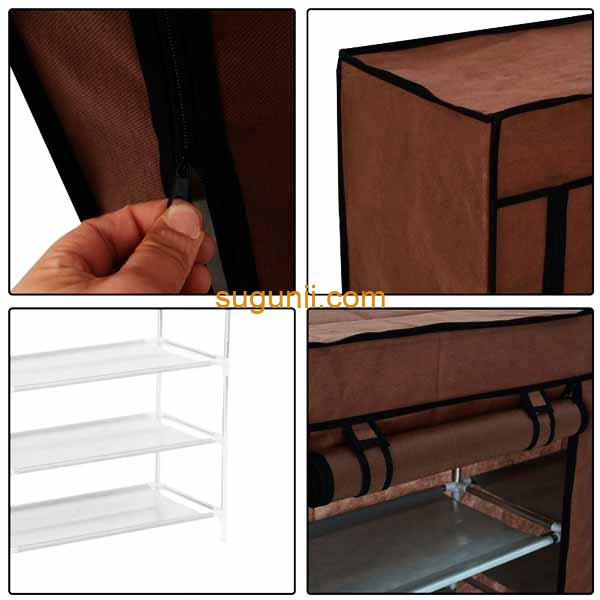 Armoire à chaussures 36 paires avec housse 4