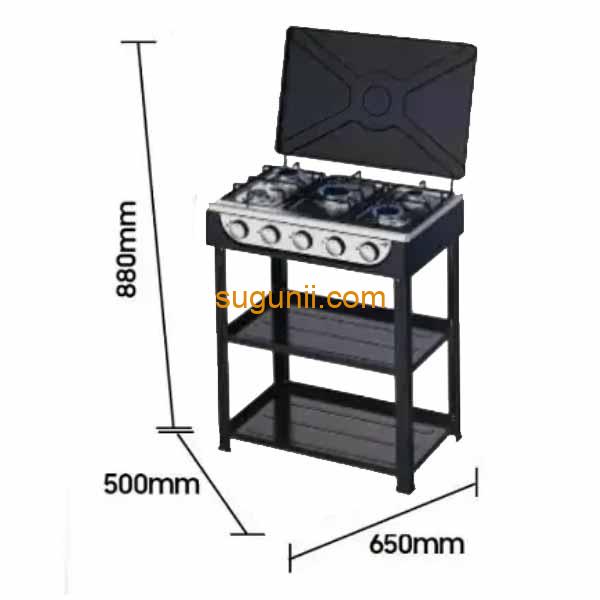 Cuisinière à gaz 5 feux Starlux 3