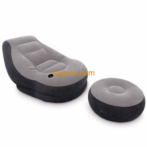 Fauteuil gonflable + pouf INTEX 2