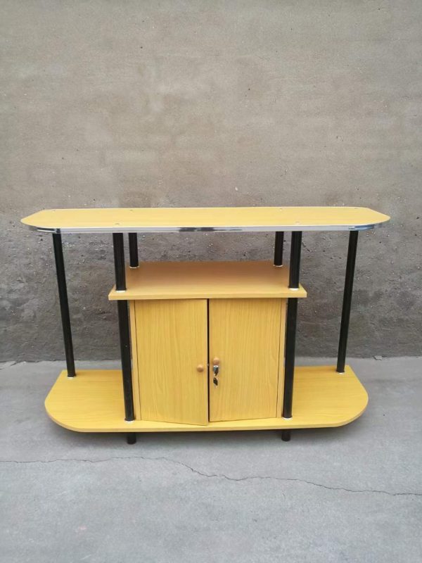 Meuble TV à 2 niveau avec armoire à 2 portes