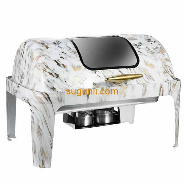 Plat à réchaud rond pour buffet 9L