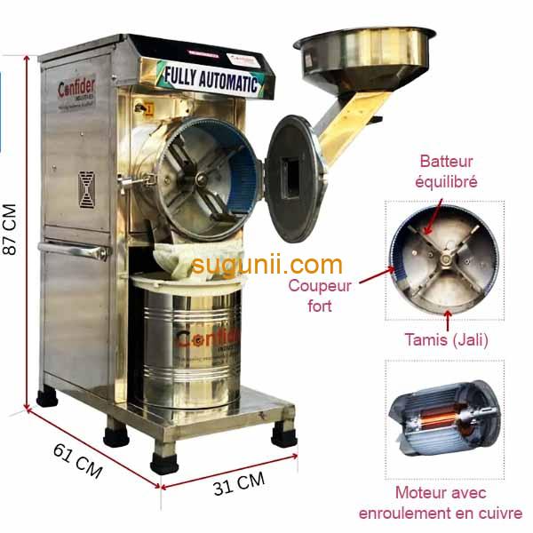 Moulin broyeur ultra fin monophasé 2ch 15kg/h 2